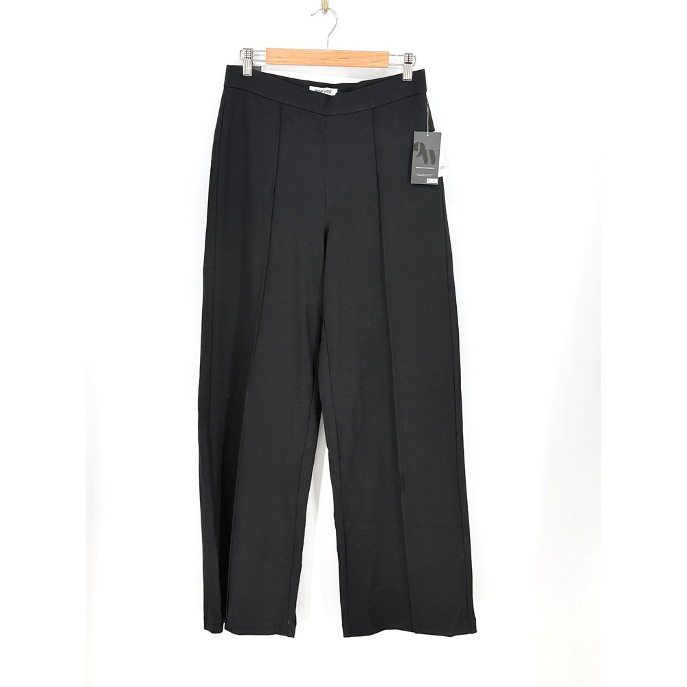 New Womens High Rise Wide Leg Pull on Professional Pants Size 10 Office Minimal